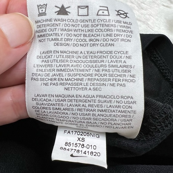 Nike Dri Fit Just Do It Black Sleeveless Tank Top Women’s Sz XS - Picture 8 of 8